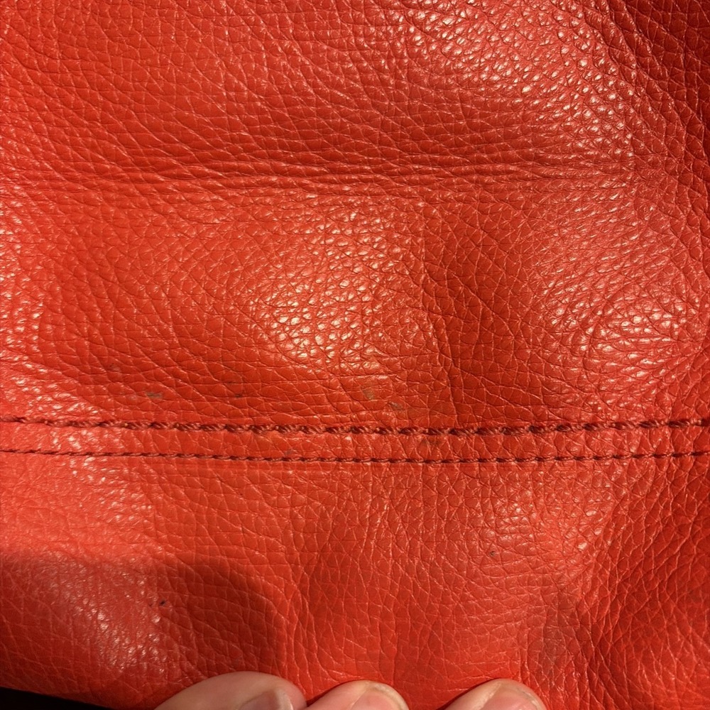 COACH Poppy Perri Hippie Red Leather Crossbody/ Hobo Bag #22421M - Picture 7 of 12